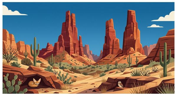 Desert Denizens: Life in the Red Rock