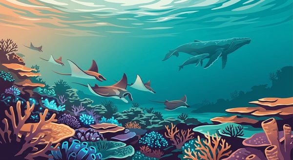 Underwater Symphony: French Polynesia's Marine Life
