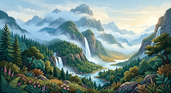 Forest of the Blue Mist: Ecosystems and Flora